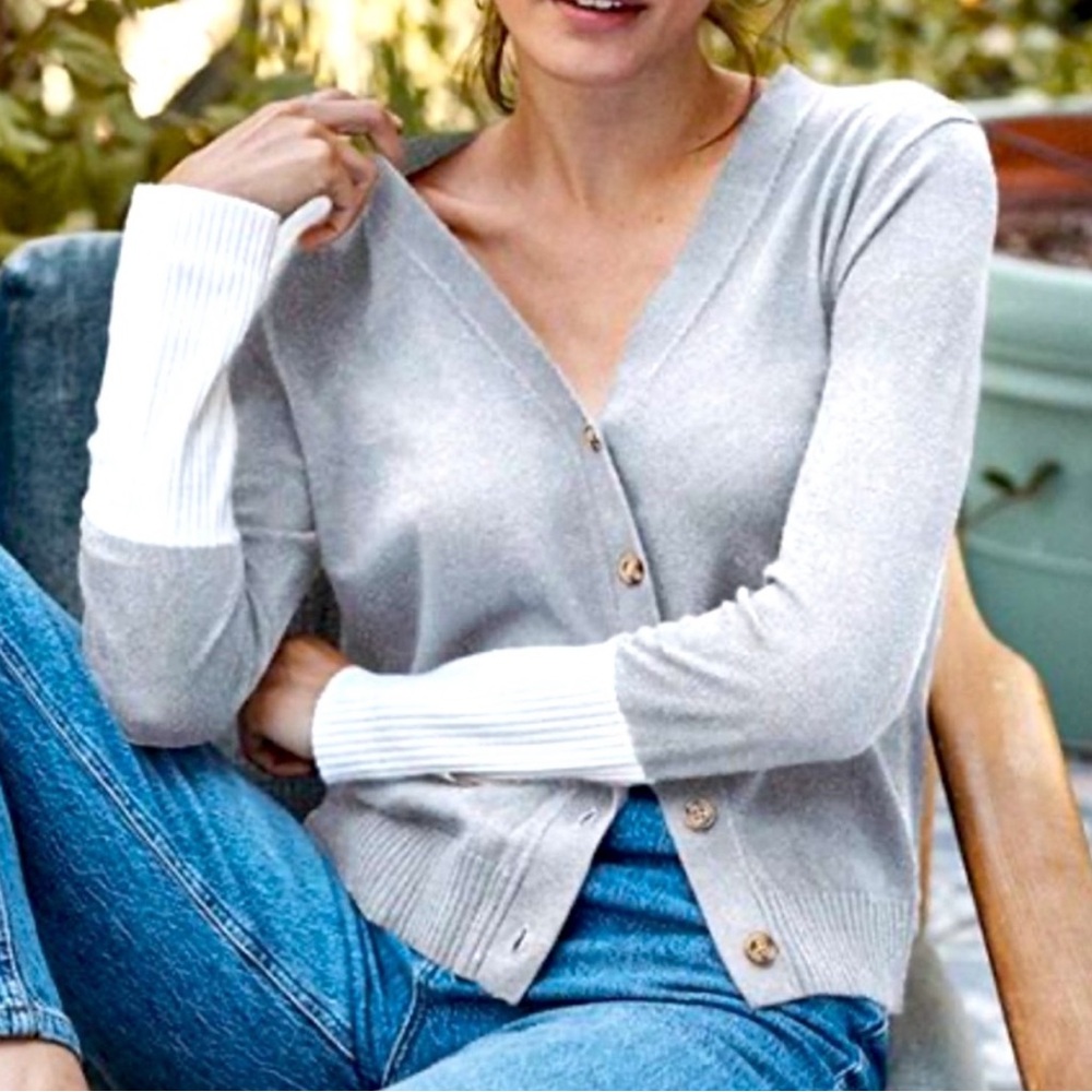 Summersalt Cotton Cashmere Cardigan
